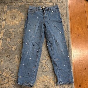 Universal Thread Blue flower Embroidered  Jeans